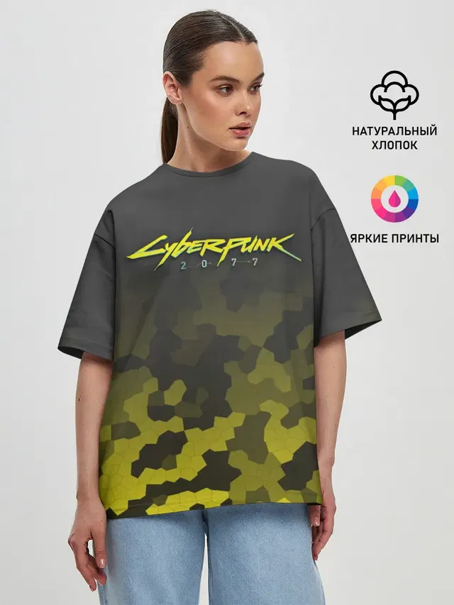 Женская футболка оверсайз
