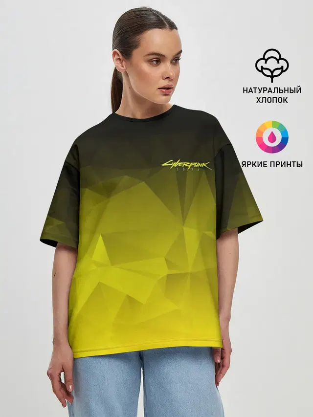 Женская футболка оверсайз