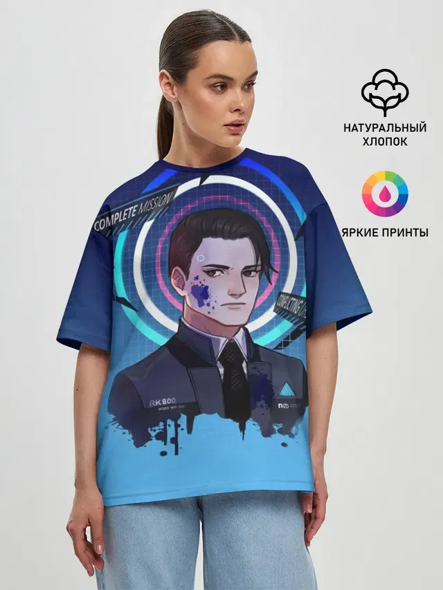 Женская футболка оверсайз
