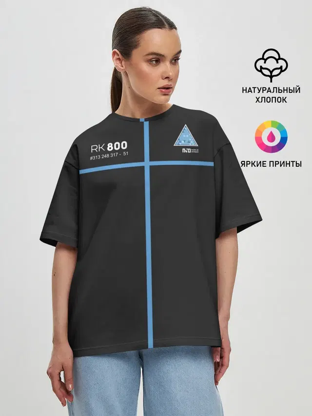 Женская футболка оверсайз