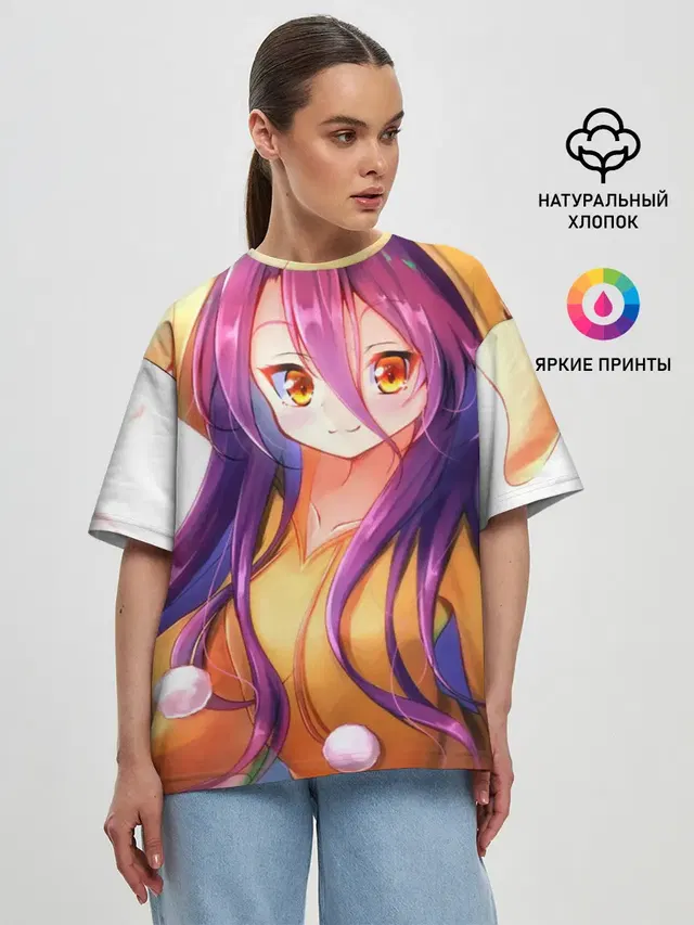 Женская футболка оверсайз