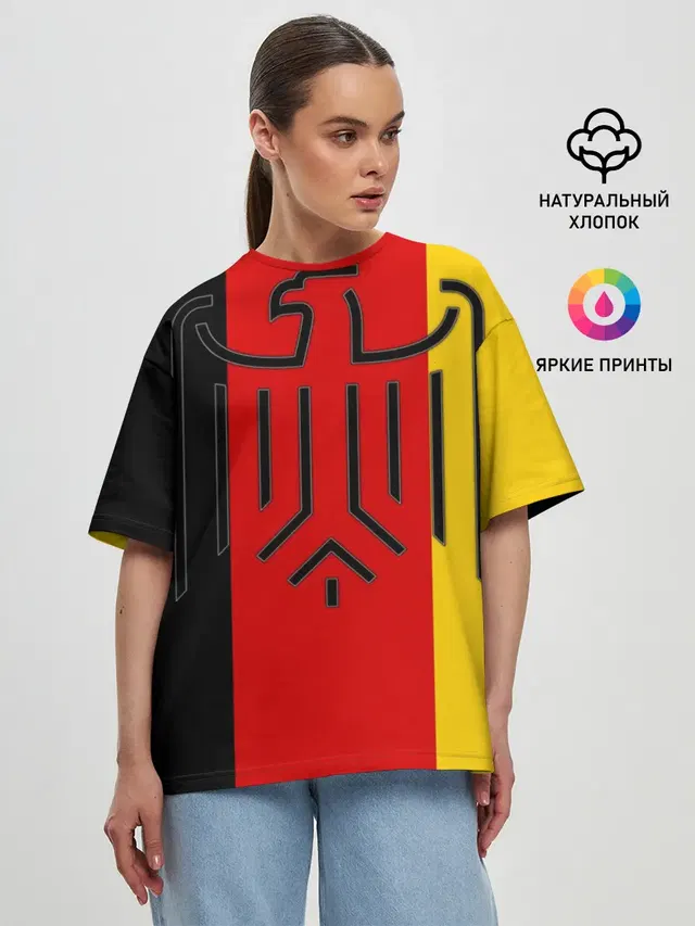 Женская футболка оверсайз