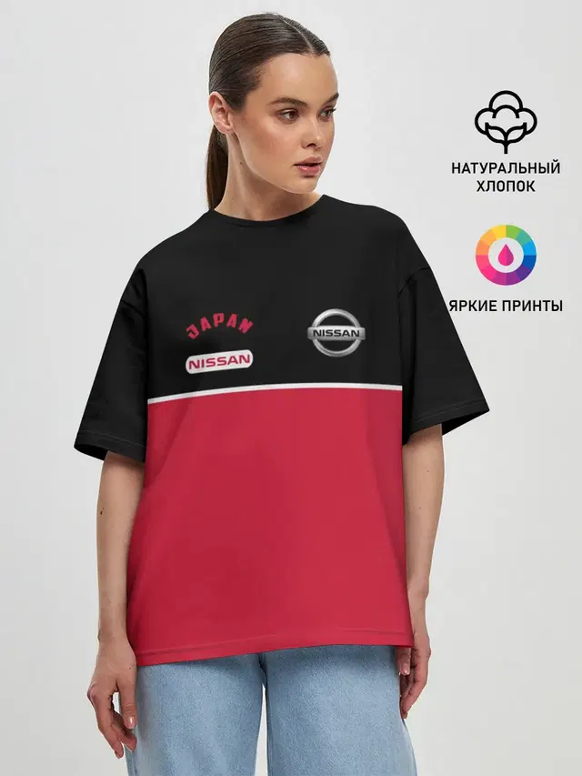Женская футболка оверсайз