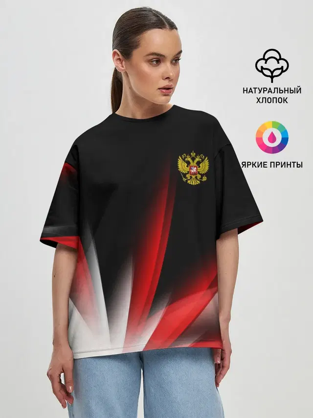Женская футболка оверсайз