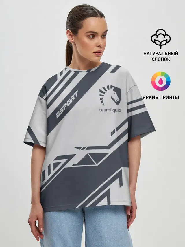 Женская футболка оверсайз