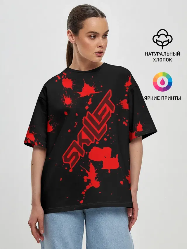 Женская футболка оверсайз
