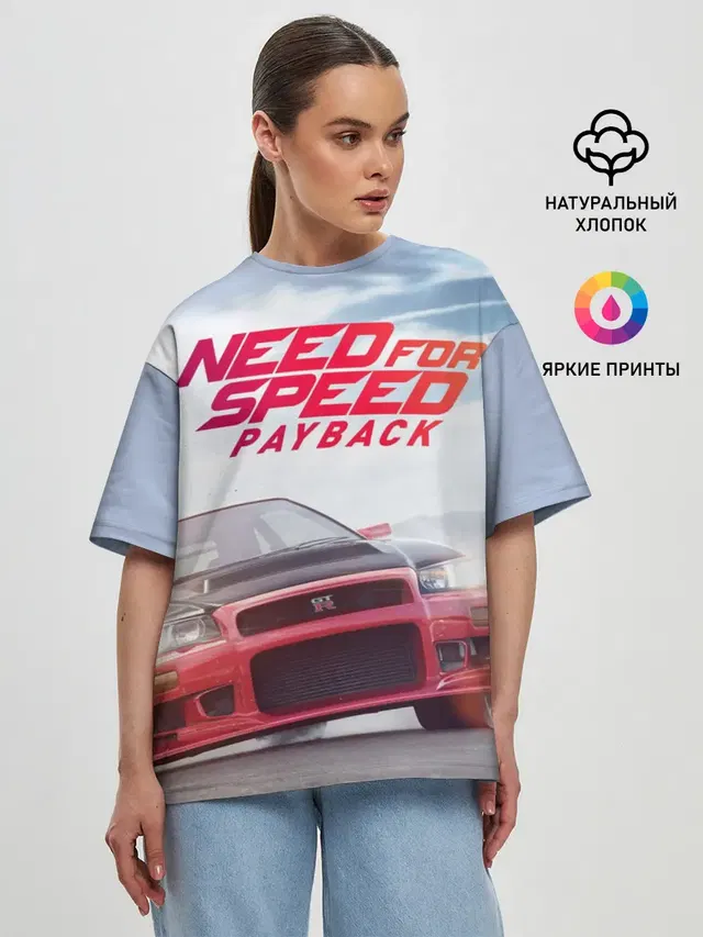 Женская футболка оверсайз