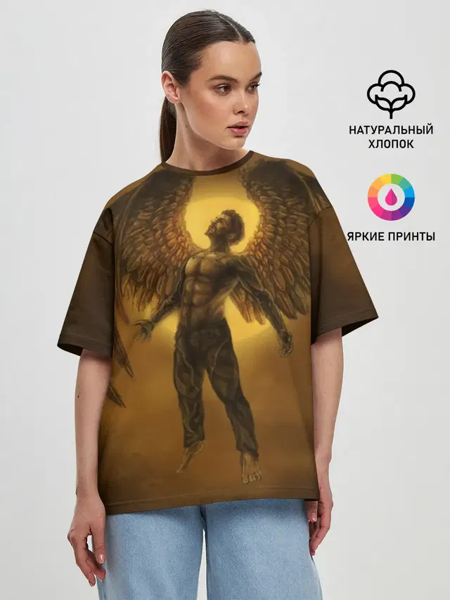 Женская футболка оверсайз