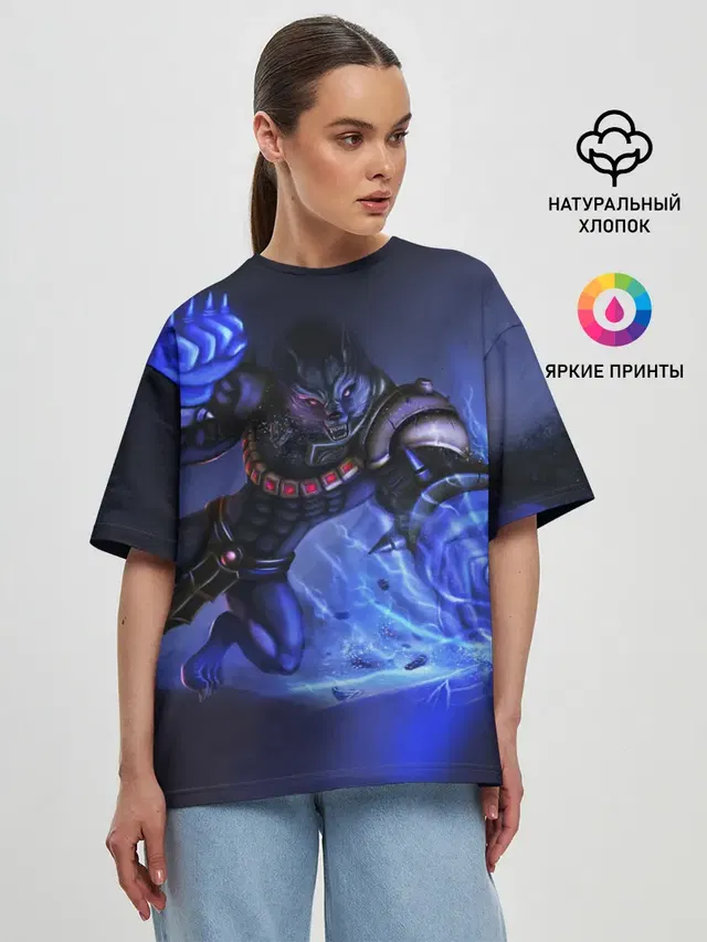 Женская футболка оверсайз