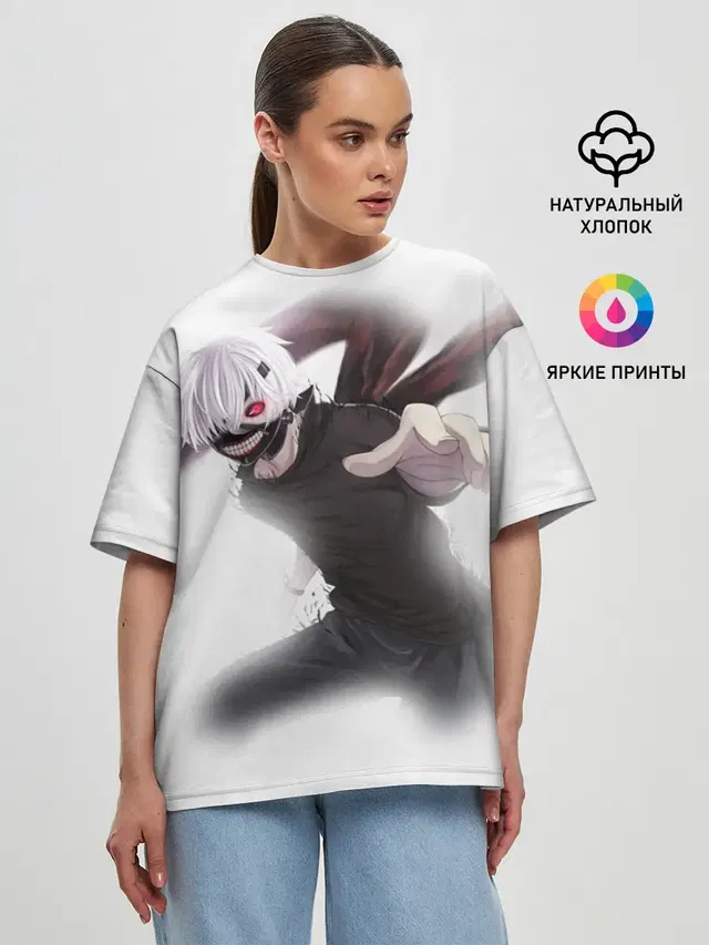 Женская футболка оверсайз