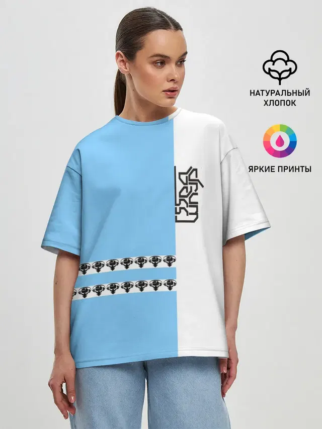 Женская футболка оверсайз