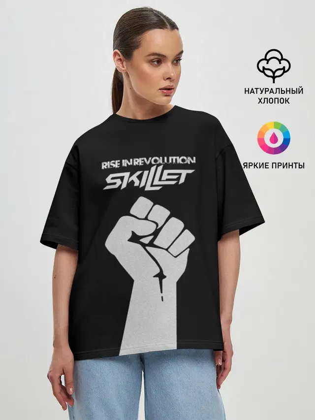 Женская футболка оверсайз