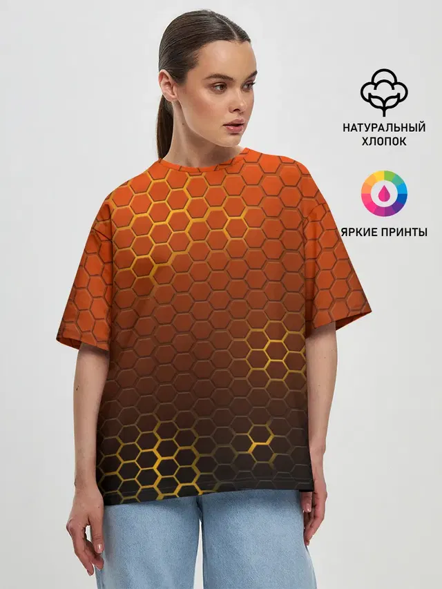 Женская футболка оверсайз