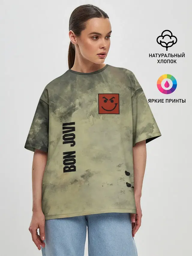 Женская футболка оверсайз