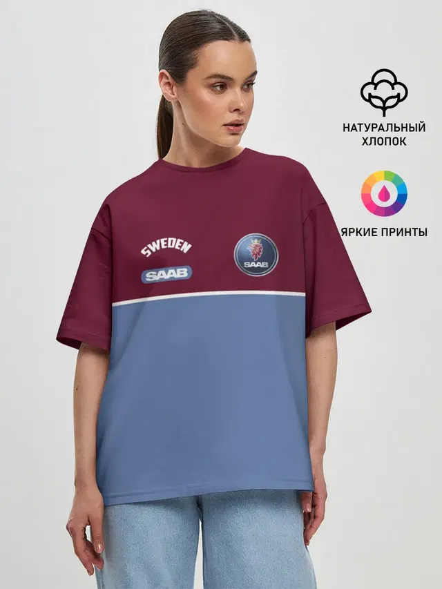 Женская футболка оверсайз