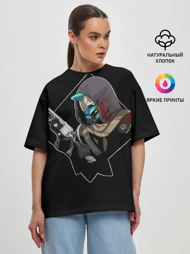 Женская футболка оверсайз