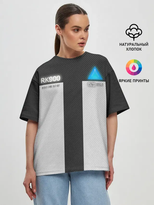 Женская футболка оверсайз