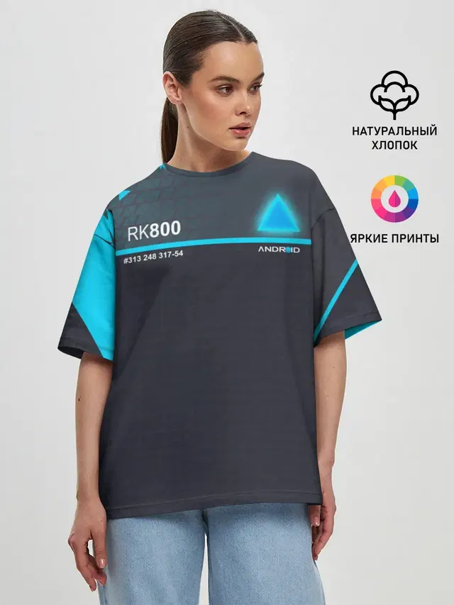 Женская футболка оверсайз