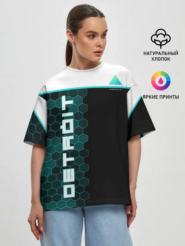 Женская футболка оверсайз