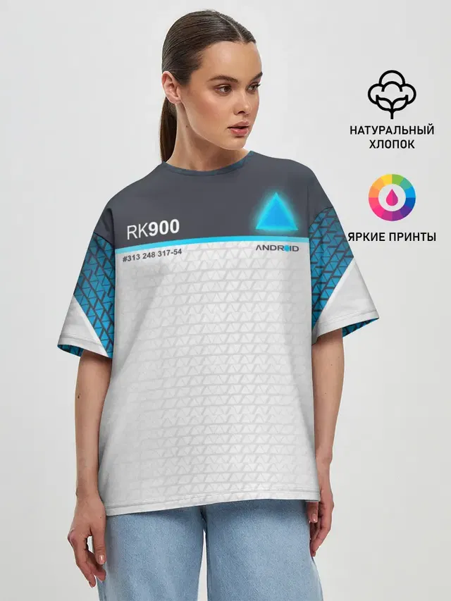 Женская футболка оверсайз