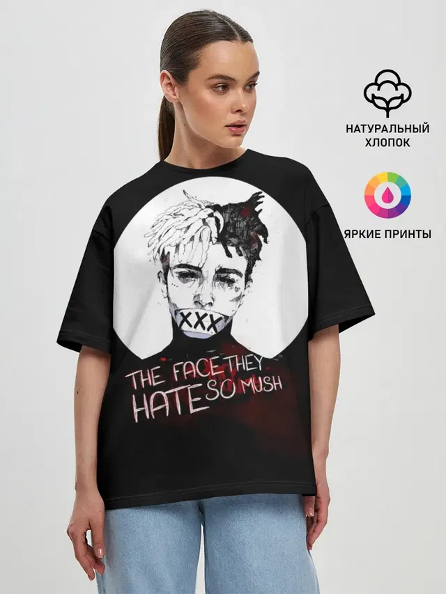 Женская футболка оверсайз