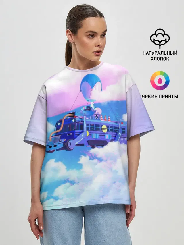Женская футболка оверсайз