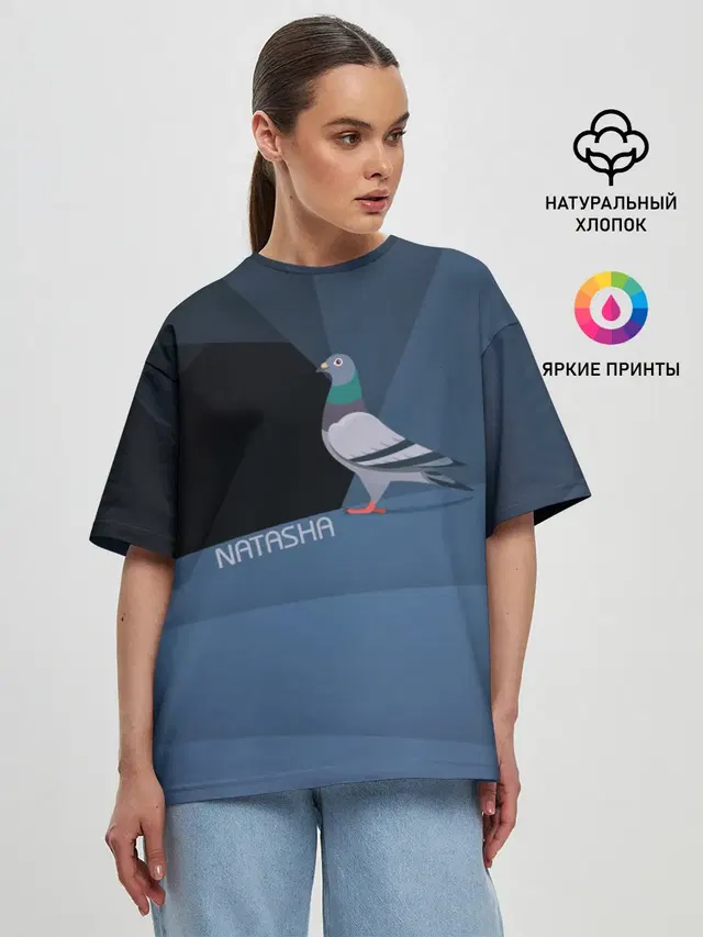 Женская футболка оверсайз