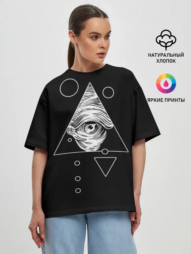 Женская футболка оверсайз