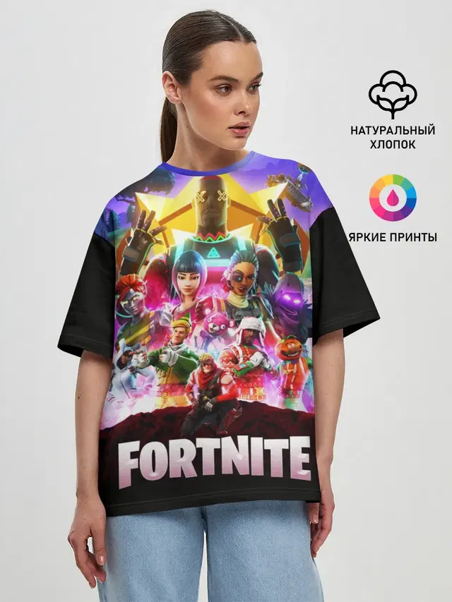 Женская футболка оверсайз