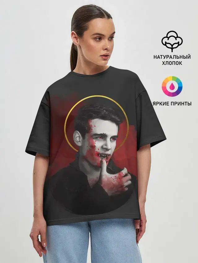 Женская футболка оверсайз