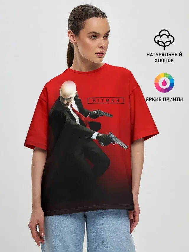 Женская футболка оверсайз