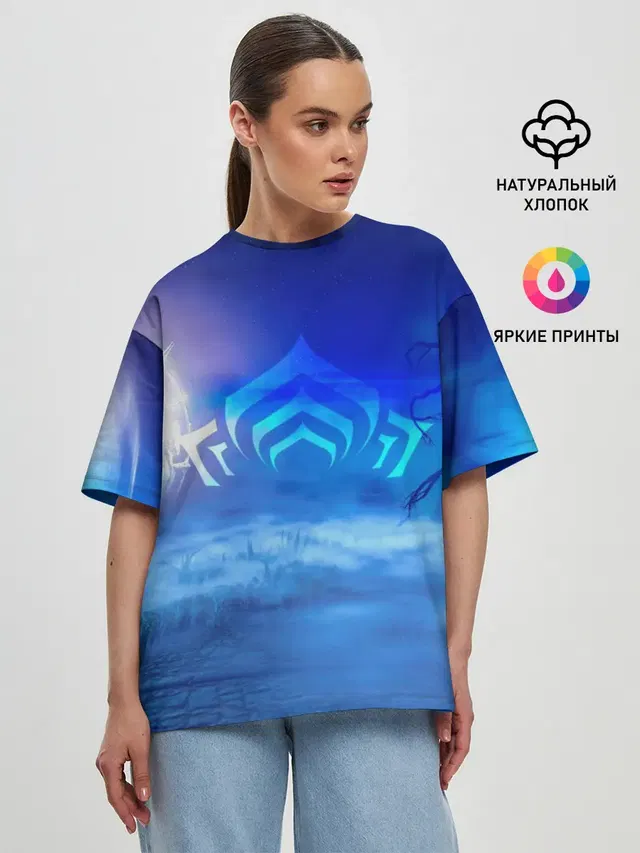 Женская футболка оверсайз