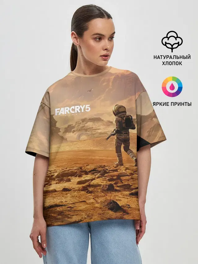 Женская футболка оверсайз