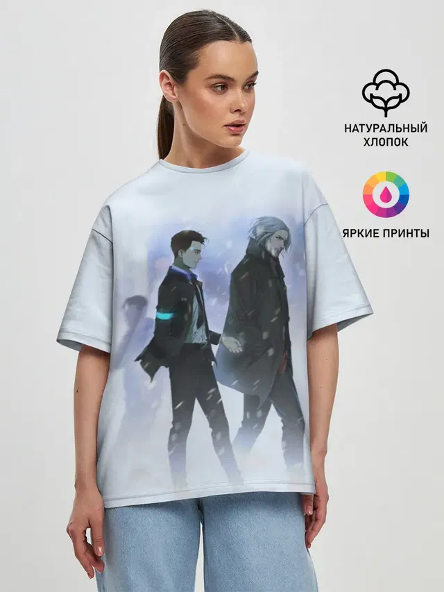 Женская футболка оверсайз