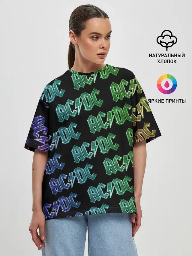 Женская футболка оверсайз