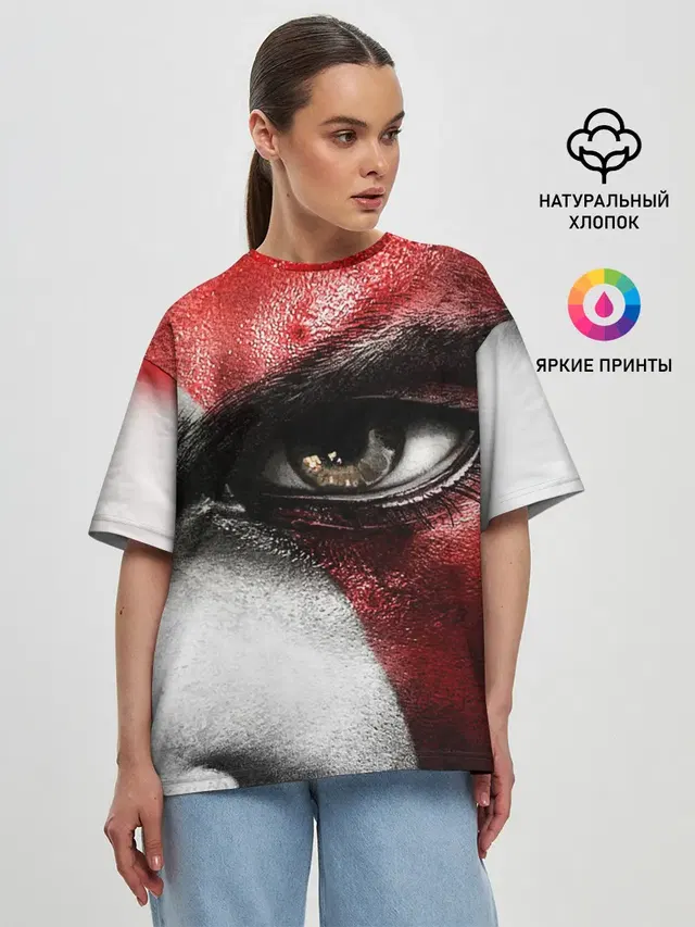 Женская футболка оверсайз