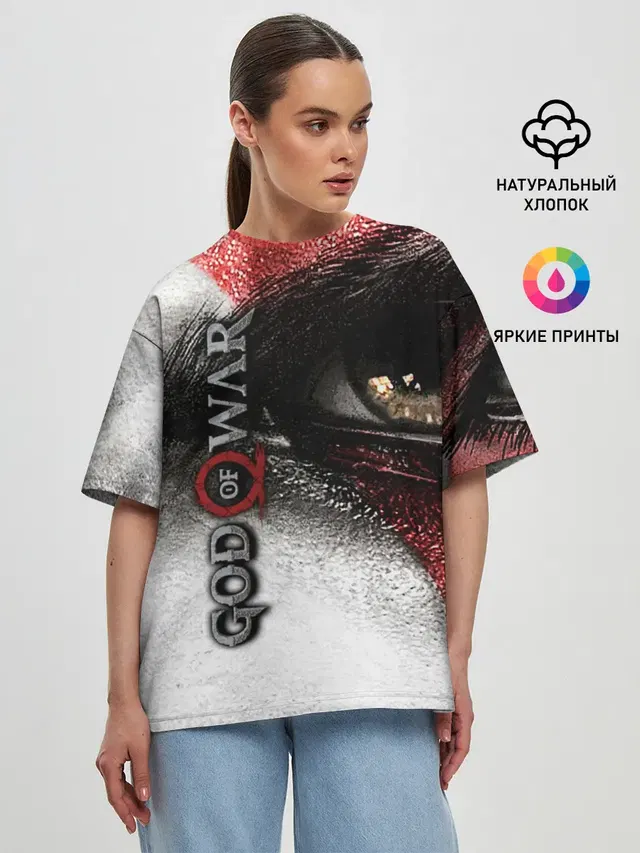 Женская футболка оверсайз