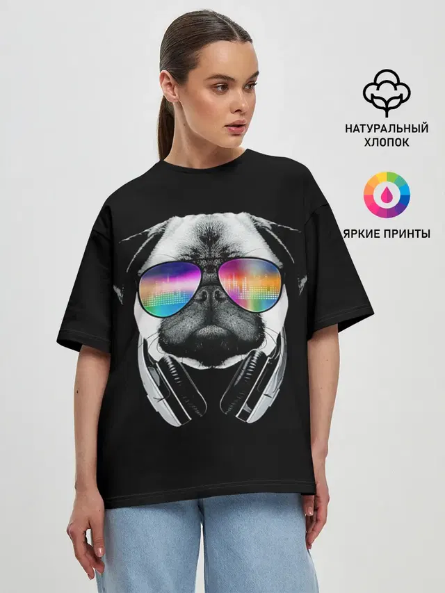 Женская футболка оверсайз