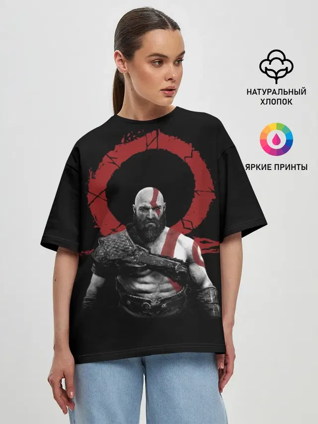Женская футболка оверсайз