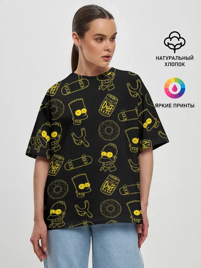 Женская футболка оверсайз