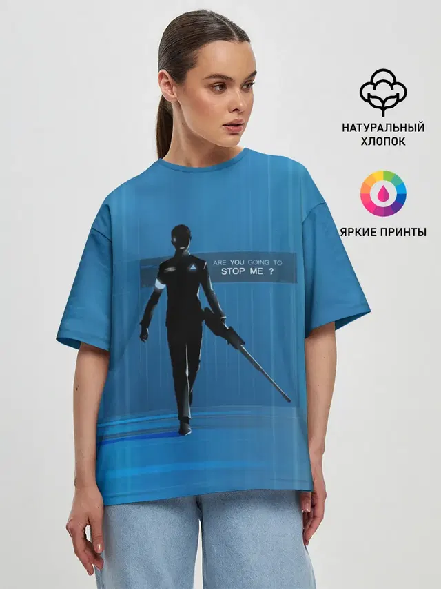Женская футболка оверсайз