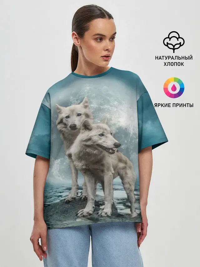 Женская футболка оверсайз