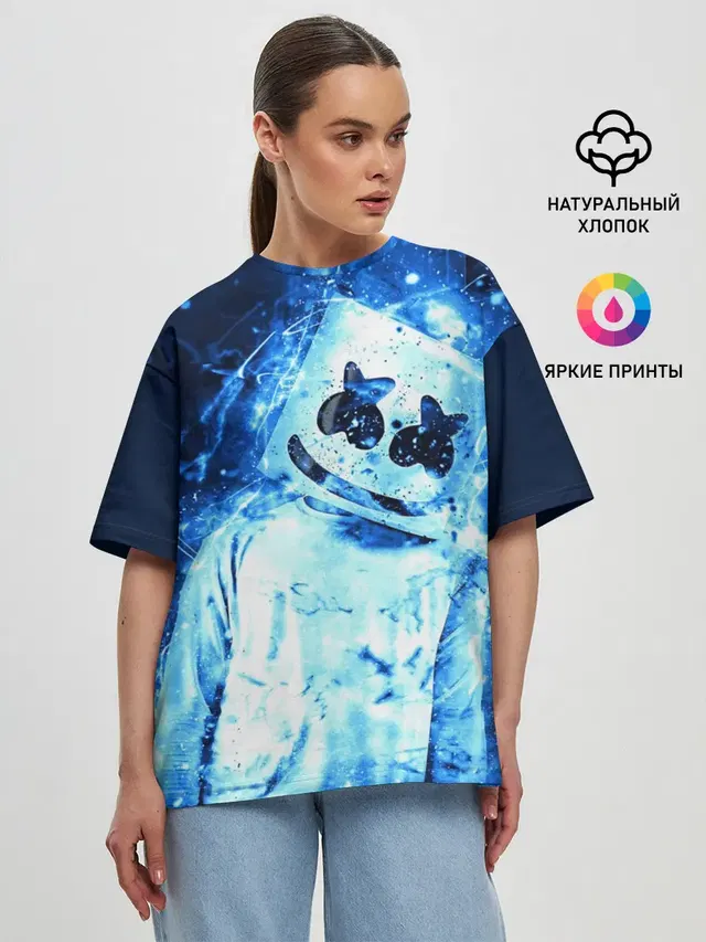 Женская футболка оверсайз