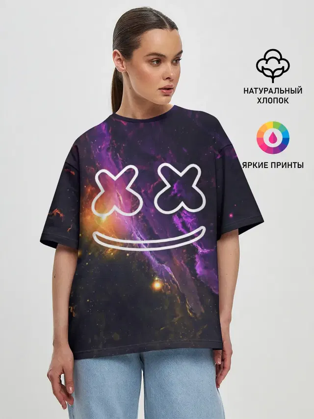 Женская футболка оверсайз