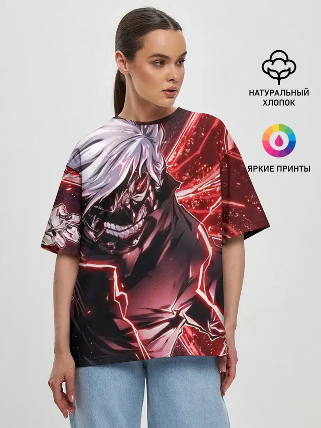 Женская футболка оверсайз