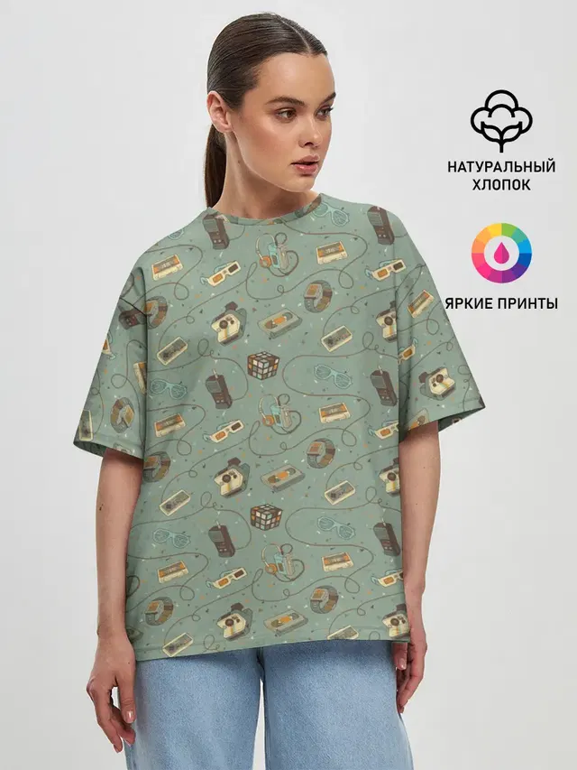 Женская футболка оверсайз