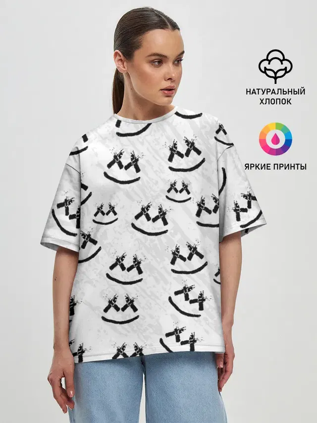 Женская футболка оверсайз