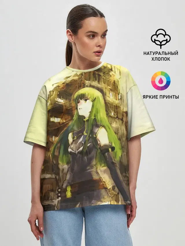 Женская футболка оверсайз с принтом «Code Geass — Code Geass art»