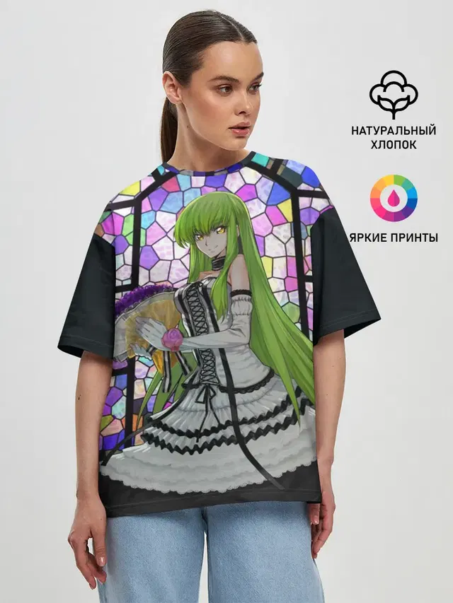 Женская футболка оверсайз с принтом «Code Geass — Код Гиас»