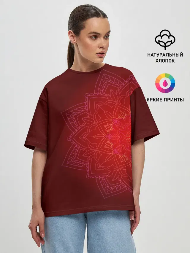 Женская футболка оверсайз